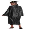 Grad HAGO Unisex Shiny Graduation Cap and Gown Tassel Set 2025 2026 for High School and Bachelor view 3
