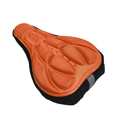 Bike seat Funda De Asiento Acolchada para Bicicleta De Montaa, Cojn De Espuma Suave 3D, Cmodo, Accesorio para Bicicleta Bike seat Cover (Color : Yellow)