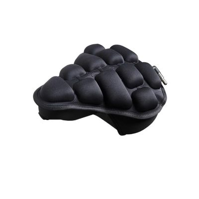 Bike seat Silln De Bicicleta 3D Suave, Cubierta De Asiento De Bicicleta De Montaa, Almohadilla De Aire Inflable Gruesa, Cojn Transpirable De Ciclismo, 3 Colores Bike seat Cover (Color : 2.0 Black