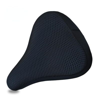 Bike seat Funda De Silln De Bicicleta 3D, Asiento Suave De Silicona, Cojn Transpirable, Cmodo Bike seat Cover (Color : Black)