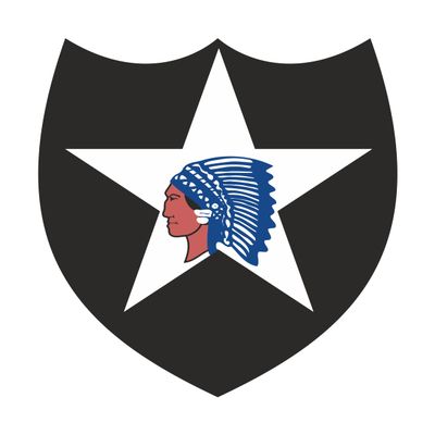 1x Military 2nd Inf Division 2nd Armored Division - Car Vinyl Waterproof Sticker - 15cm