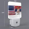 Qauirfe Serbia America Flag Night Light Set of 2 Home Decor view 2