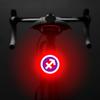 Bicycle Tail Light Fun Zodiac Sign Shaped Tail Light Rechargeable Bicycle Light for Mountain Bikes Brake Light for Road Bikes, Creative Cycling Gear (Capricorn)
