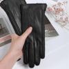 exnox Touch Screen Sheepskin Gloves Women's Winter Warm Cycling Driving Pile Thickened Outdoor Driving Riding Women's Leather Gloves view 3