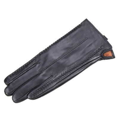 exnox Touch Screen Sheepskin Gloves Women's Winter Warm Cycling Driving Pile Thickened Outdoor Driving Riding Women's Leather Gloves