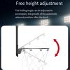 PODEC Foldable Rim Indoor Mini Basketball Hoop, Wall Mounted, Black, Polyethylene Terephthalate, Metal view 3