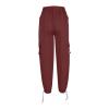 Baggy Cargo Pants Women High Waist Parachute Pants Loose Jogger Wide Leg Pants Drawstring Streetwear Y2K Cargo Pants view 3
