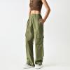 Women's Pants High Waisted Wide Leg Cargo Pants Stretchy Baggy Joggers Pants Fashion Teen Girls Y2K Streetwear Trousers view 3