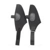 Kisangel 2pairs Adjustable Windproof Ice Skates Shoe Covers Elastic Protective Sleeve for Skating Black Fits Convenient for Outdoor Sports view 2