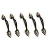 Cabinet knobs, Cabinet Knobs,Door Knobs,Handle, 5 Sets Antique Bronzy Door Knobs Cupboard Cabinet Handle Drawer Pull Handle with Screws Brass Antique Drawer Handles Round Handle Kitchen Single Hole Mo view 1