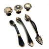 Cabinet knobs, Cabinet Knobs,Door Knobs,Handle, 5 Sets Antique Bronzy Door Knobs Cupboard Cabinet Handle Drawer Pull Handle with Screws Brass Antique Drawer Handles Round Handle Kitchen Single Hole Mo view 3