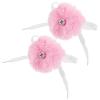 2pcs Skate Fur Ball Roller Skate Shoe Decoration Roller Skate Shoes Charm Fluffy Balls Laces Pompom Ball with Bell Ice Skates Laces Artificial Fur Roller Skates Scroll Wheel Miss view 1
