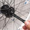 Alomejor Aluminum Alloy Thru Axle Hub Adapter Converts 12mm to 9mm Quick Release Skewer Accessory (Black) view 3