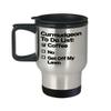 Curmudgeon Travel Mug Grumpy Old Man Coffee Cup Funny Gift for Captain Curmudgeon Grumpy Old Man Gift for Husband Lovable Curmudgeon Gift view 1