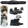 Symbolic Nightmare Evil Corp Snowboard & Bindings & Boots with Bag Bonus Complete Package (150cm Flat Rocker rnin258, 10 Mens Black Boots & Black Bindings) view 1