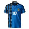 Argentina 1994 Away Retro Soccer Jersey, Camiseta de Futbol, Men's (US, Alpha, Large, Regular, Blue)