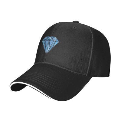 Diamond Baseball Cap for Men Women Adjustable Funny Dad Hat Black