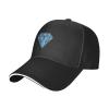 Diamond Baseball Cap for Men Women Adjustable Funny Dad Hat Black view 1
