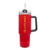 The Fanatic Group Iowa State University 40oz. Tumbler with Handle and Straw - Red view 1