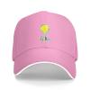 QIZYOQA Hello Card with Light Bulb Baseball Cap for Men Women Adjustable Funny Dad Hat Pink view 2