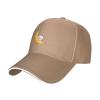 Cute Cat with Moon Baseball Cap for Men Women Adjustable Funny Dad Hat Natural view 1