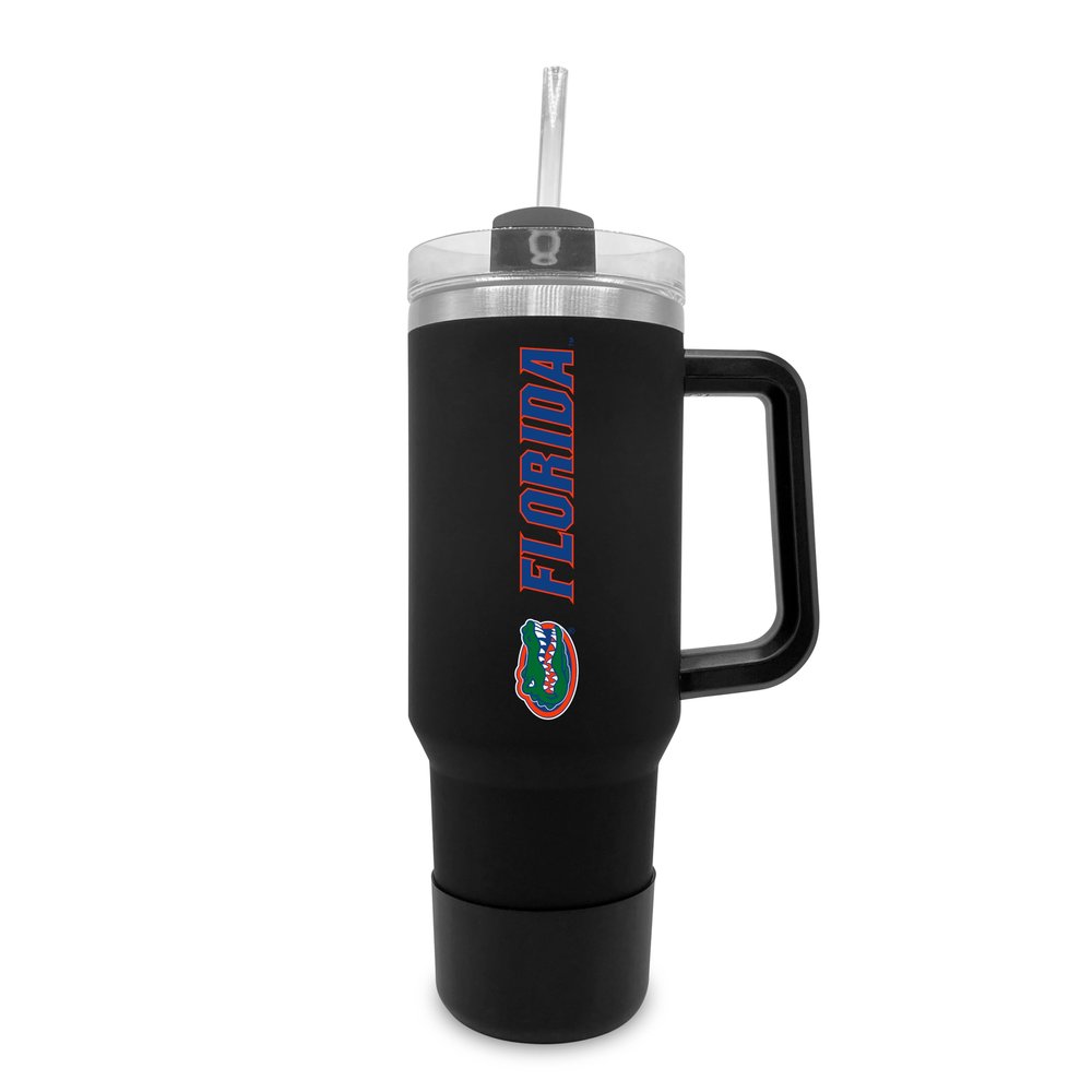The Fanatic Group University of Florida 40oz. Tumbler with Handle and Straw - Black