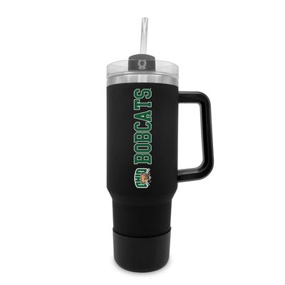 The Fanatic Group Ohio University 40oz. Tumbler with Handle and Straw - Black