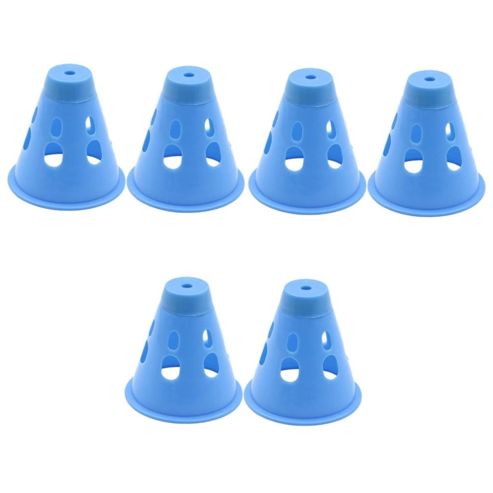 BESPORTBLE 6pcs Camping Gear Tent Nail Protector Tent Nail Warning Caps Portable Outdoor Tools