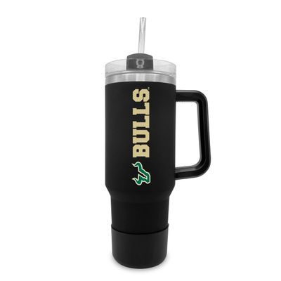 The Fanatic Group University of South Florida 40oz. Tumbler with Handle and Straw - Black