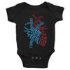 CHD Warrior Cardiac Heart Infant Bodysuit view 1
