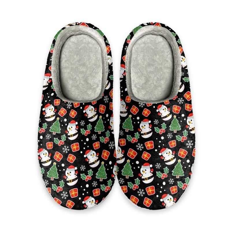 FETAL Home Cotton Slippers Printed Home Indoor Non-Slip Couple Slippers