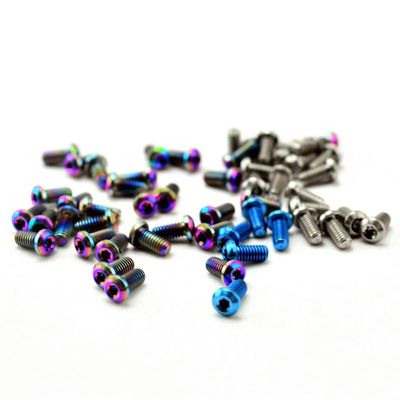6PCS Scales Handle Patch Screws Fits for Cold Steel, CNC Titanium Deep Carry Pocket Clip Screws (Size : #1 TI)