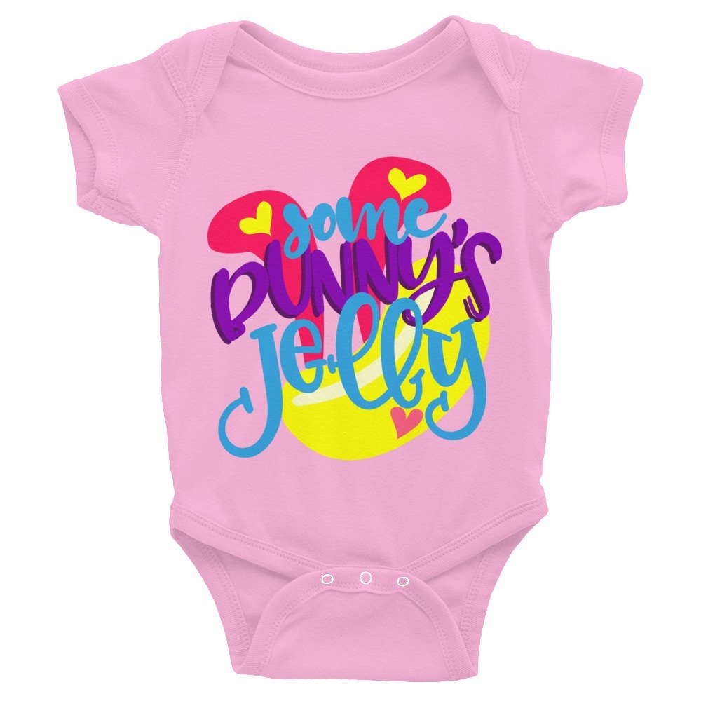 Arkansas Made Some Bunny's Jelly Easter Infant Bodysuit Pink