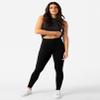 3 Pack High Waisted Leggings for Women No See Through Yoga Pants Tummy Control Leggings for Workout Running Buttery Soft (Pocket Black/Grey/Pink, 2XL) view 2
