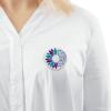 1pc National Suicide Prevention Awareness Month Button Pins Suicide Prevention Awareness Button Pin In September We Wear Teal Purple Ribbon Round Badge For Clothing Bag Hat Accessories view 3