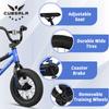cubsala 12 Inch Kids Bike for 1 2 3 4 Years Old Boys Girls Beiginner Toddlers Riders BMX Style Bicycle with Training Wheels Coaster Brake, Blue view 2