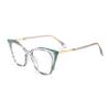 FEISEDY Oversized Cat Eye Glasses Frame Non Prescription Eyeglasses with Clear Lens Eyewear for Women Men B0066 view 1