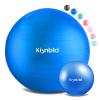 kisnbld Exercise Ball, Extra Thick Yoga Ball for Workout Pregnancy Stability, 4 Sizes Anti-Burst Balance Ball with Foot Pump - Heavy Duty Fitness Ball Chair for Office, Home & Gym view 1