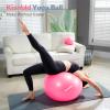 kisnbld Exercise Ball, Extra Thick Yoga Ball for Workout Pregnancy Stability, 4 Sizes Anti-Burst Balance Ball with Foot Pump - Heavy Duty Fitness Ball Chair for Office, Home & Gym view 2
