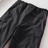 Parachute Pants Womens Cargo Pants High Waisted Wide Leg Pants Baggy Drawstring Joggers Pants Teen Girls Y2K Streetwear view 3