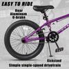 cubsala Freestyle BMX Bike, 20 Inch Kids Bicycle for 7-13 Years Old Kids and Beginner Level Rider, Purple view 3