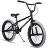 cubsala Freestyle BMX Bike, 20 Inch Kids Bicycle for 7-13 Years Old Kids and Beginner Level Rider, Black with Grey Tires view 1