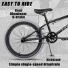 cubsala Freestyle BMX Bike, 20 Inch Kids Bicycle for 7-13 Years Old Kids and Beginner Level Rider, Black with Grey Tires view 3