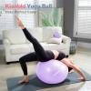 kisnbld Exercise Ball, Extra Thick Yoga Ball for Workout Pregnancy Stability, 4 Sizes Anti-Burst Balance Ball with Foot Pump - Heavy Duty Fitness Ball Chair for Office, Home & Gym view 2