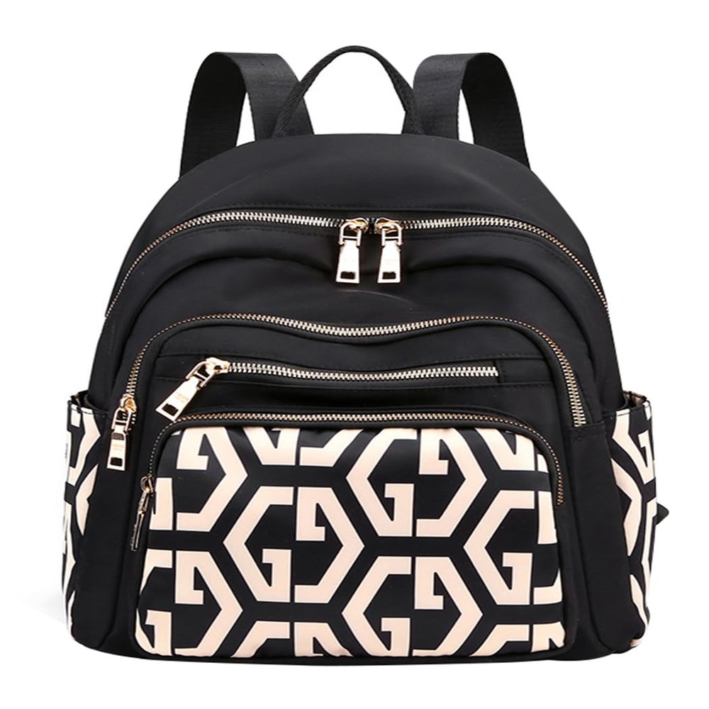 JiaYou Women Girls Leisure Backpack Floral pattern Daypack lightweight casual cosmetic Bag(Color D,16 Liters)