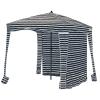 Qipi Beach Cabana - Easy to Set Up Canopy, Waterproof, Portable 6' x 6' Beach Shelter, Included Side Wall, Shade with UPF 50+ UV Protection for Kids, Family & Friends view 4