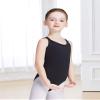 Daydance Spaghetti Straps Black Leotards for Toddler Girls Ballet, Double Breast Dance Bodysuit for Gymnastics, Training, Practice view 2
