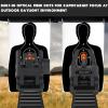 ZBULAR Fiber Optic Sights ZR-A2, Flip Up Front and Rear Backup Sights with Green Red Fiber Optics Dots, Tool-Free Adjustable Front Sight Rapid Transition (Black a2) view 3