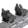ZBULAR Fiber Optic Sights ZR-A2, Flip Up Front and Rear Backup Sights with Green Red Fiber Optics Dots, Tool-Free Adjustable Front Sight Rapid Transition (Black a2) view 4