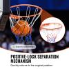 VEVOR Basketball Rim, Wall Door Mounted Basketball Hoop, Heavy Duty Q235 Basketball Flex Rim Goal Replacement with Net, Standard 18" Indoor and Outdoor Hanging Basketball Hoop view 4